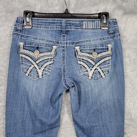 Hydraulic Jeans Hydraulic Jeans Womens 56 Blue Denim Vikki Super